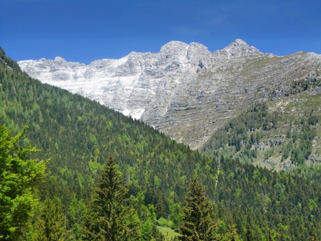 Alpský masív nad Sella Nevea